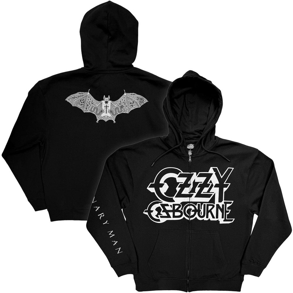 OZZY OSBOURNE - Tattoo Bat / ジップ / スリーブ&バックプリントあり